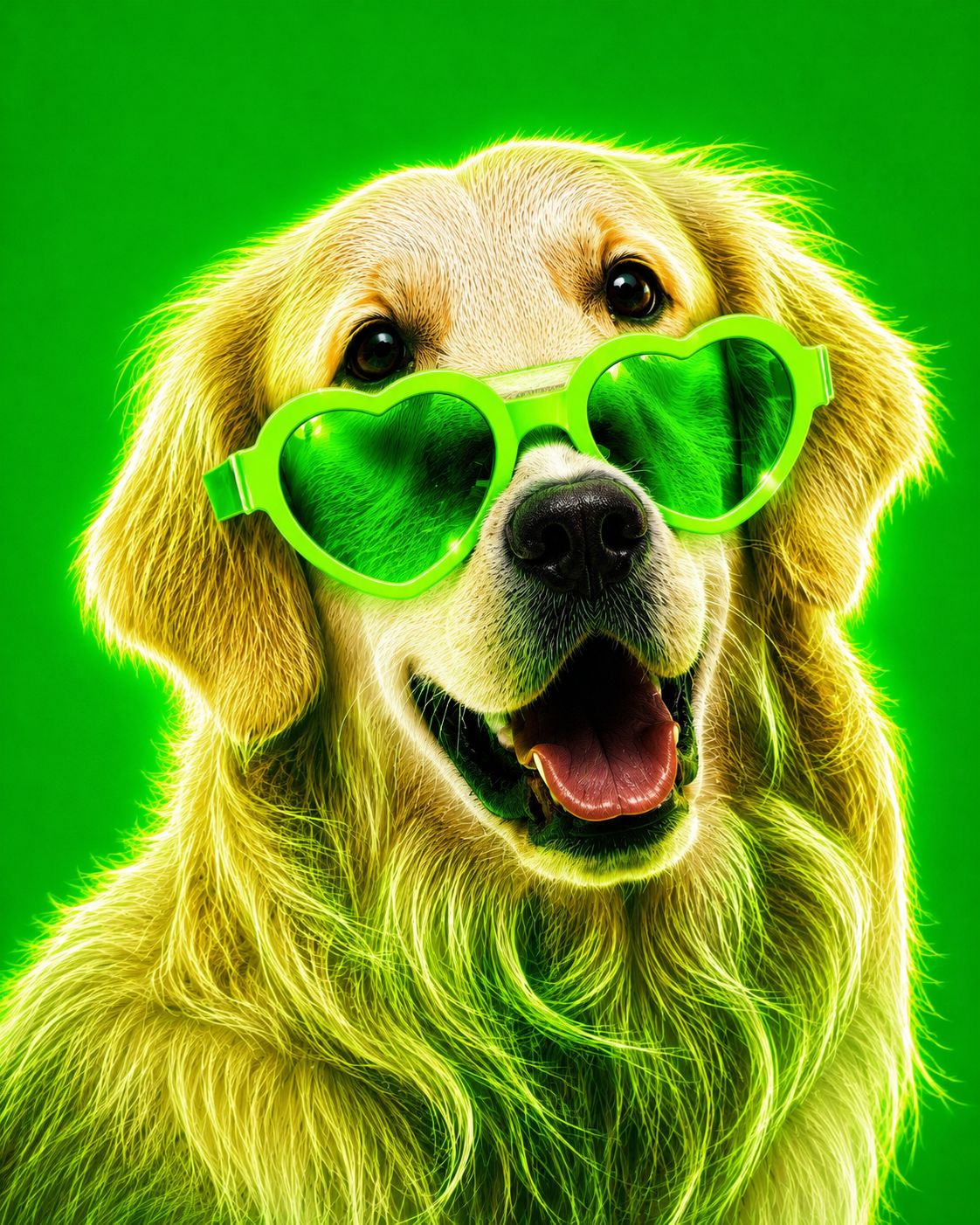 Boy groen neon pop