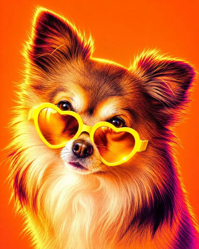 Hond klein Neon Geel Fureverart
